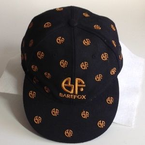 BAREFOX Black & Copper/Gold Embroidered Letters